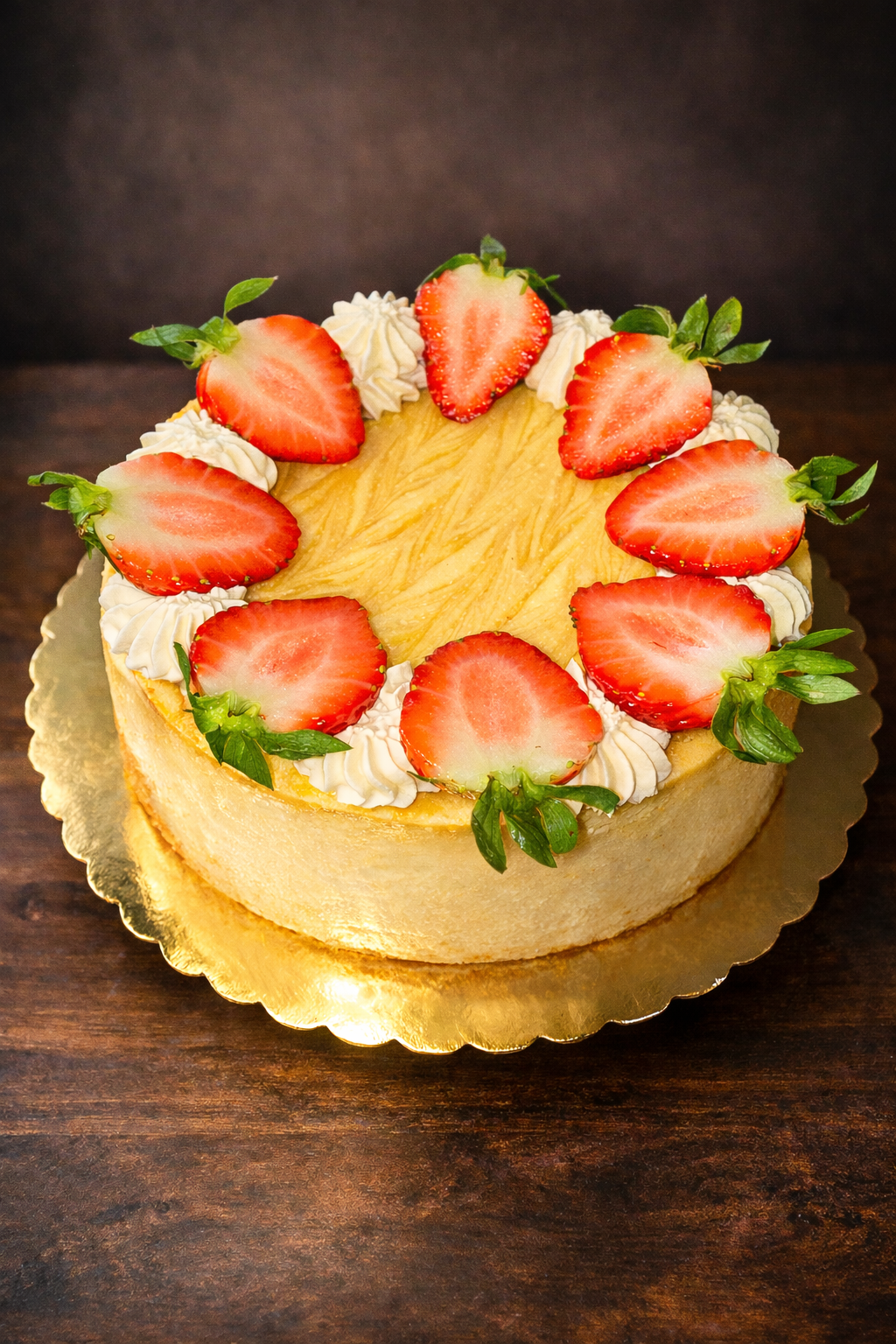 Six-inch handcrafted cheesecake, ready